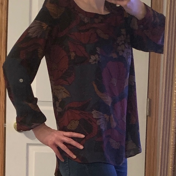 LOFT Floral Blouse - Picture 3 of 4